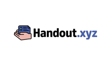 Handout.xyz - Creative brandable domain for sale