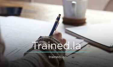 Trained.la - Creative brandable domain for sale