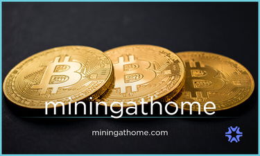 MiningAtHome.com - Creative brandable domain for sale