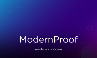ModernProof.com - Creative brandable domain for sale