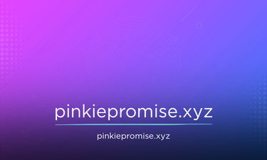 PinkiePromise.xyz - Creative brandable domain for sale