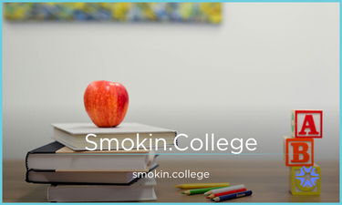 Smokin.College - Creative brandable domain for sale