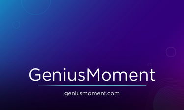 GeniusMoment.com - Creative brandable domain for sale