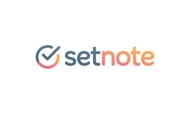 SetNote.com - Creative brandable domain for sale