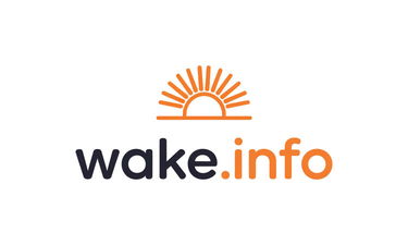 Wake.info - Creative brandable domain for sale