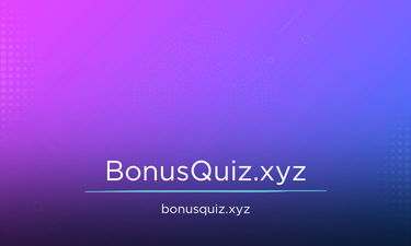 BonusQuiz.xyz - Creative brandable domain for sale