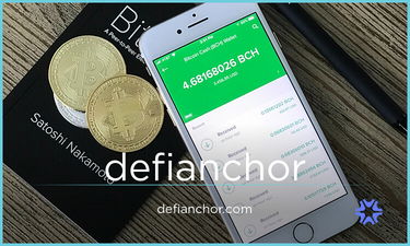 DeFiAnchor.com - Creative brandable domain for sale