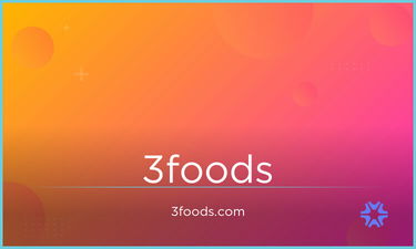 3Foods.com - Creative brandable domain for sale