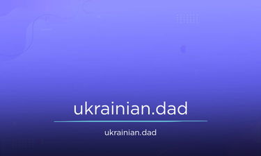 Ukrainian.dad - Creative brandable domain for sale