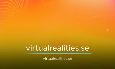 VirtualRealities.se - Creative brandable domain for sale