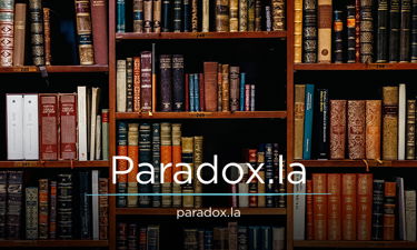 Paradox.la - Creative brandable domain for sale
