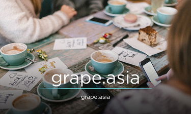 Grape.asia - Creative brandable domain for sale