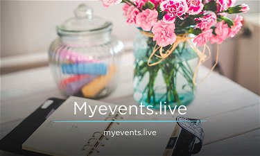 Myevents.Live - Creative brandable domain for sale