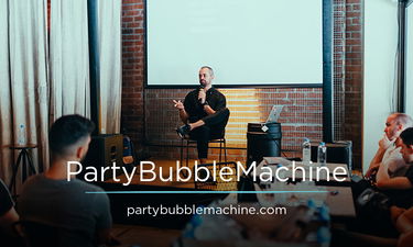 PartyBubbleMachine.com - Creative brandable domain for sale