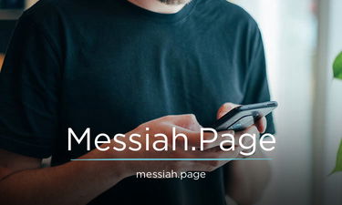 Messiah.Page - Creative brandable domain for sale