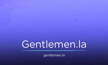 Gentlemen.la - Creative brandable domain for sale