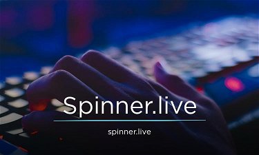 Spinner.live - Creative brandable domain for sale