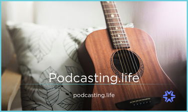 Podcasting.life - Creative brandable domain for sale