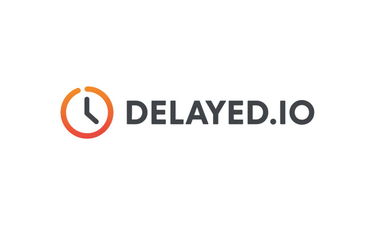 Delayed.io - Creative brandable domain for sale