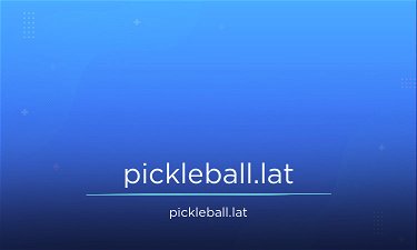 Pickleball.lat - Creative brandable domain for sale