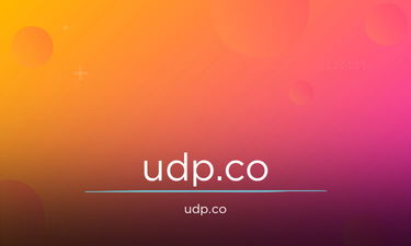 Udp.co - Creative brandable domain for sale