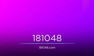181048.com - Creative brandable domain for sale