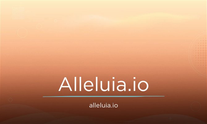 Alleluia.io