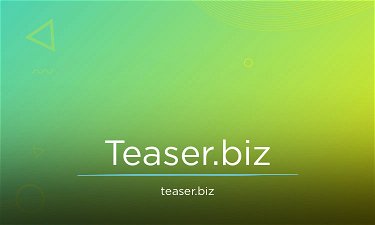 Teaser.Biz - Creative brandable domain for sale