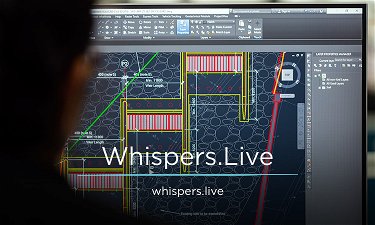 Whispers.Live - Creative brandable domain for sale