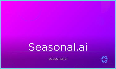 Seasonal.ai - Creative brandable domain for sale