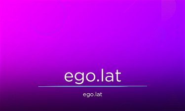 Ego.lat - Creative brandable domain for sale