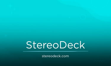 StereoDeck.com - Creative brandable domain for sale