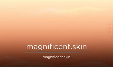 Magnificent.skin - Creative brandable domain for sale
