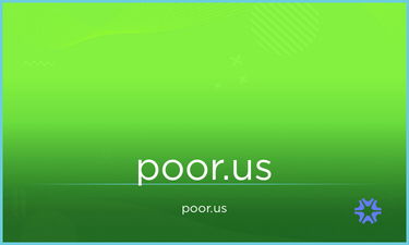 Poor.us - Creative brandable domain for sale