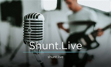 Shunt.Live - Creative brandable domain for sale