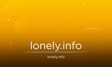 Lonely.info - Creative brandable domain for sale