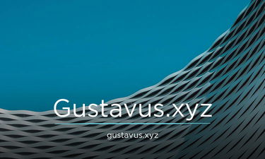 Gustavus.xyz - Creative brandable domain for sale
