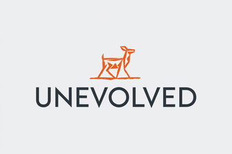 Unevolved.com - Creative brandable domain for sale