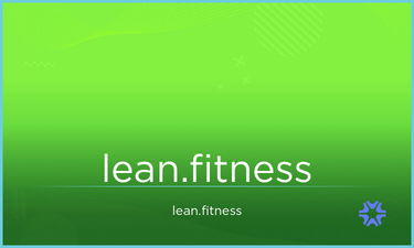 Lean.fitness - Creative brandable domain for sale