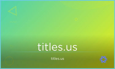 Titles.us - Creative brandable domain for sale