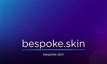 Bespoke.skin - Creative brandable domain for sale