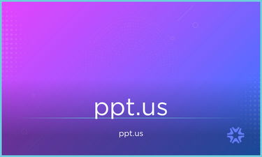 PPT.us - Creative brandable domain for sale