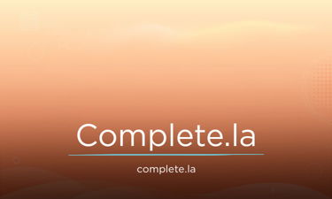 Complete.la - Creative brandable domain for sale