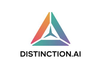 Distinction.AI - Creative brandable domain for sale