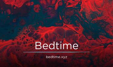 Bedtime.xyz - Creative brandable domain for sale