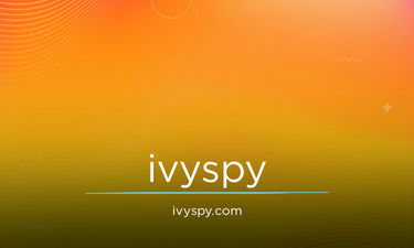 IvySpy.com - Creative brandable domain for sale