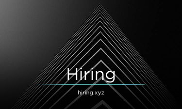 Hiring.xyz - Creative brandable domain for sale