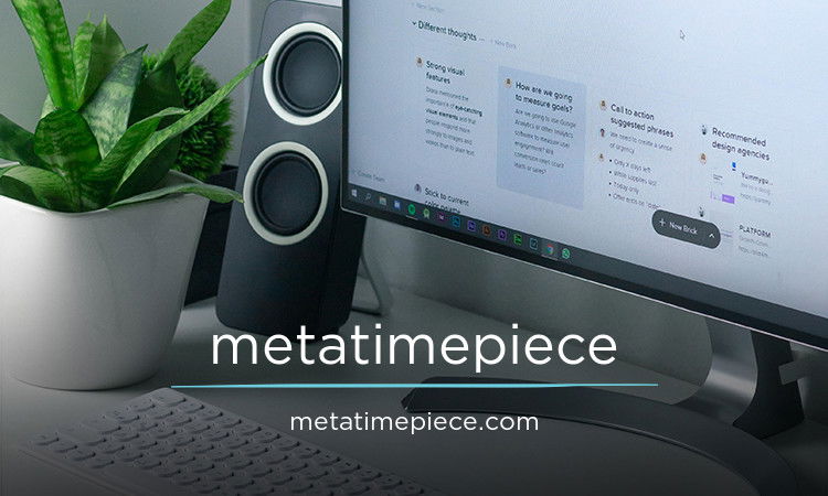 MetaTimepiece.com - Creative brandable domain for sale