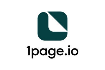 1page.io - Creative brandable domain for sale