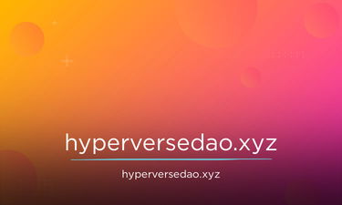 HyperVerseDAO.xyz - Creative brandable domain for sale
